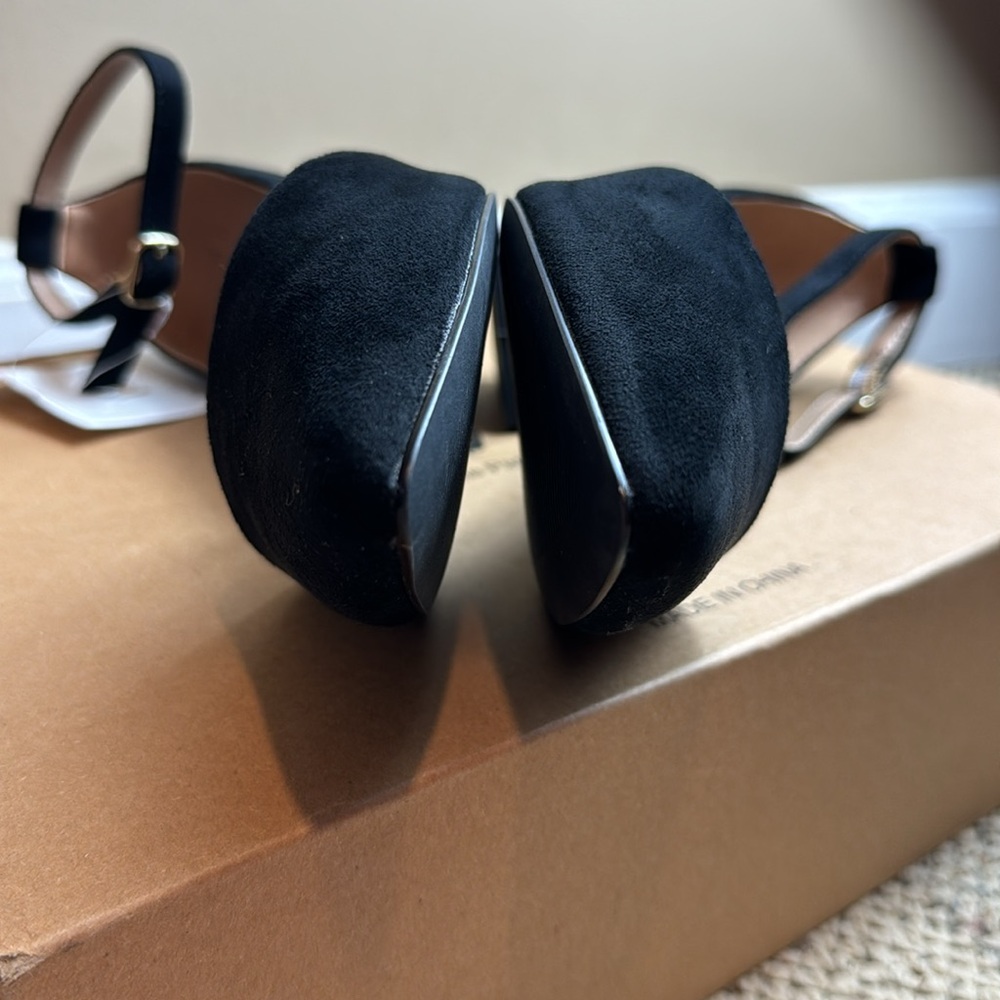 NWT - BCTEX COLL Pointed Toe Chunky Low Heels, Black Suede - Size 9.5 🖤 - Picture 10 of 16